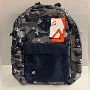 New Ripzone 20L Navy Backpack Laptop Sleeve Compartment NWT